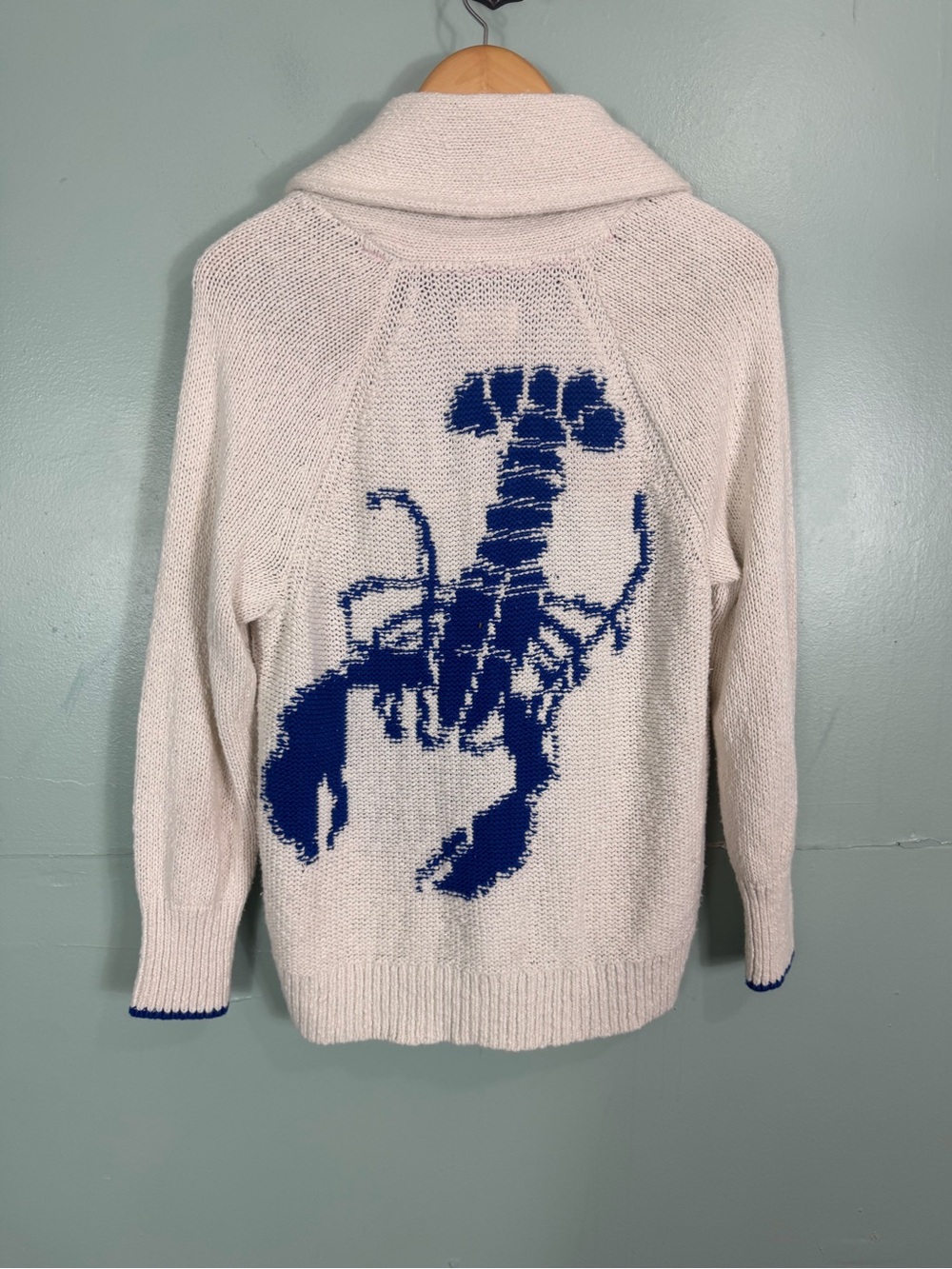 Anthropologie Maeve Lobster Cardigan Ivory XS